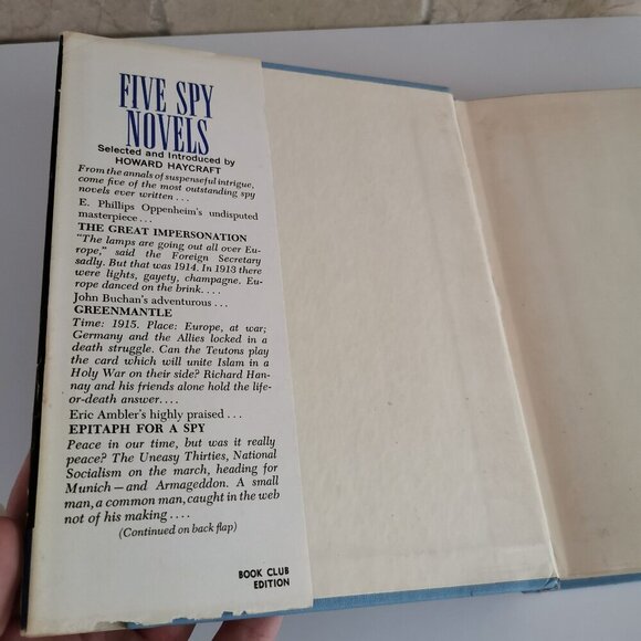 1960s Five Spy Novels Hardcover Book Vintage Blue Mystery Anthology Thrillers - Picture 4 of 9